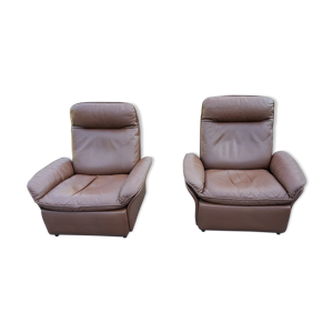 Paire de fauteuils DeSede - cuir