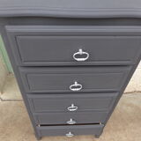 Renovated black chest of drawers