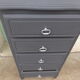 Commode semainier noir rénové
