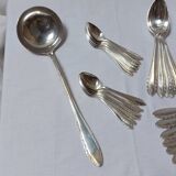 37-piece silver-plated Art Deco cutlery set