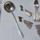 37-piece silver-plated metal cutlery set Art Deco