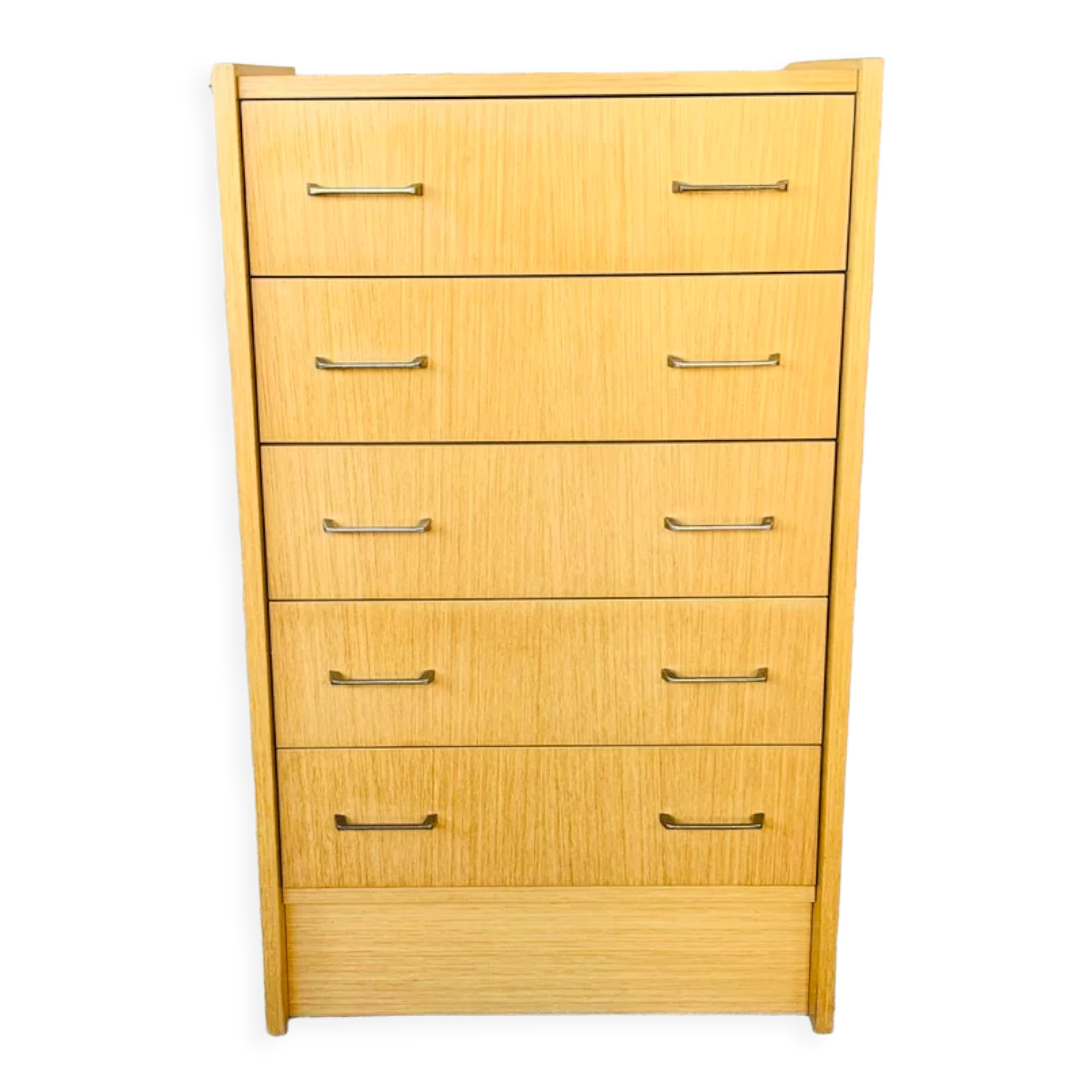 Vintage chest of drawers with 5 drawers by Capelle circa 70's