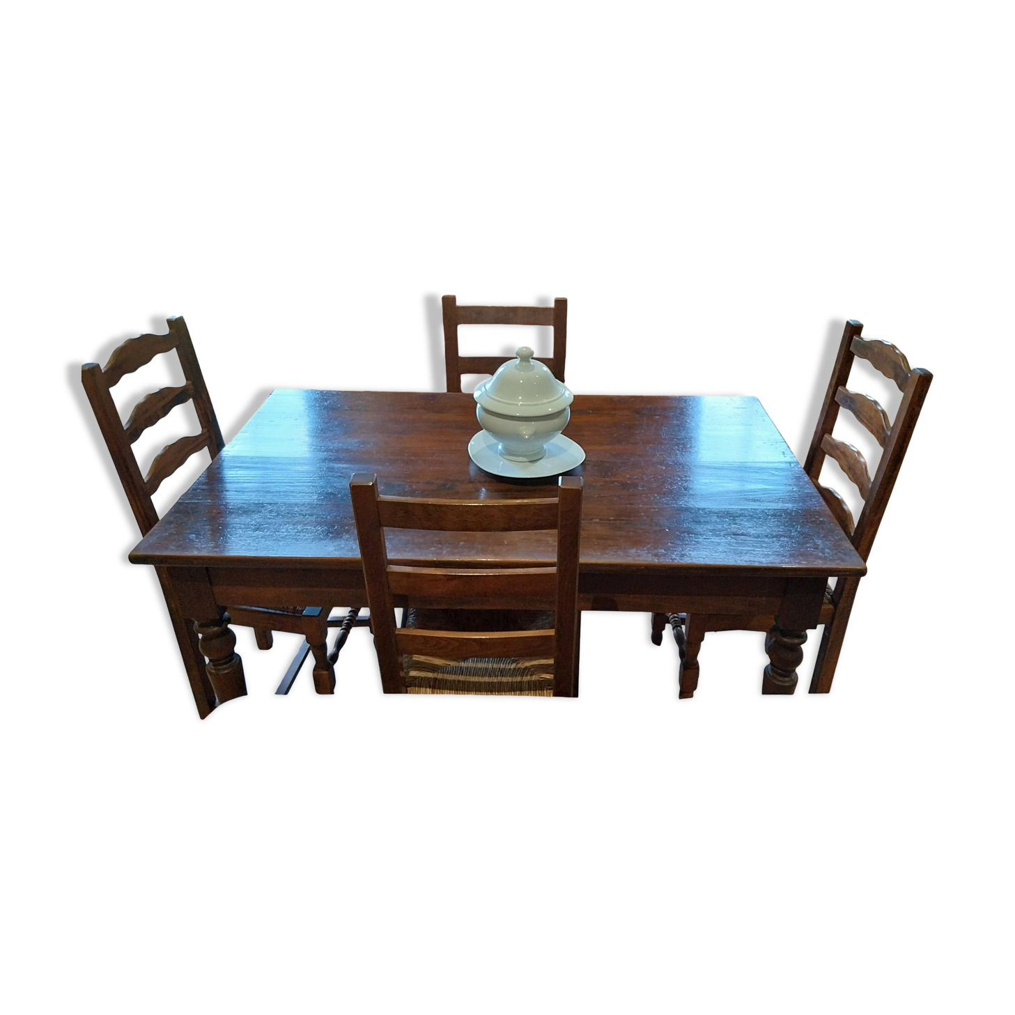 Dining table with chairs
