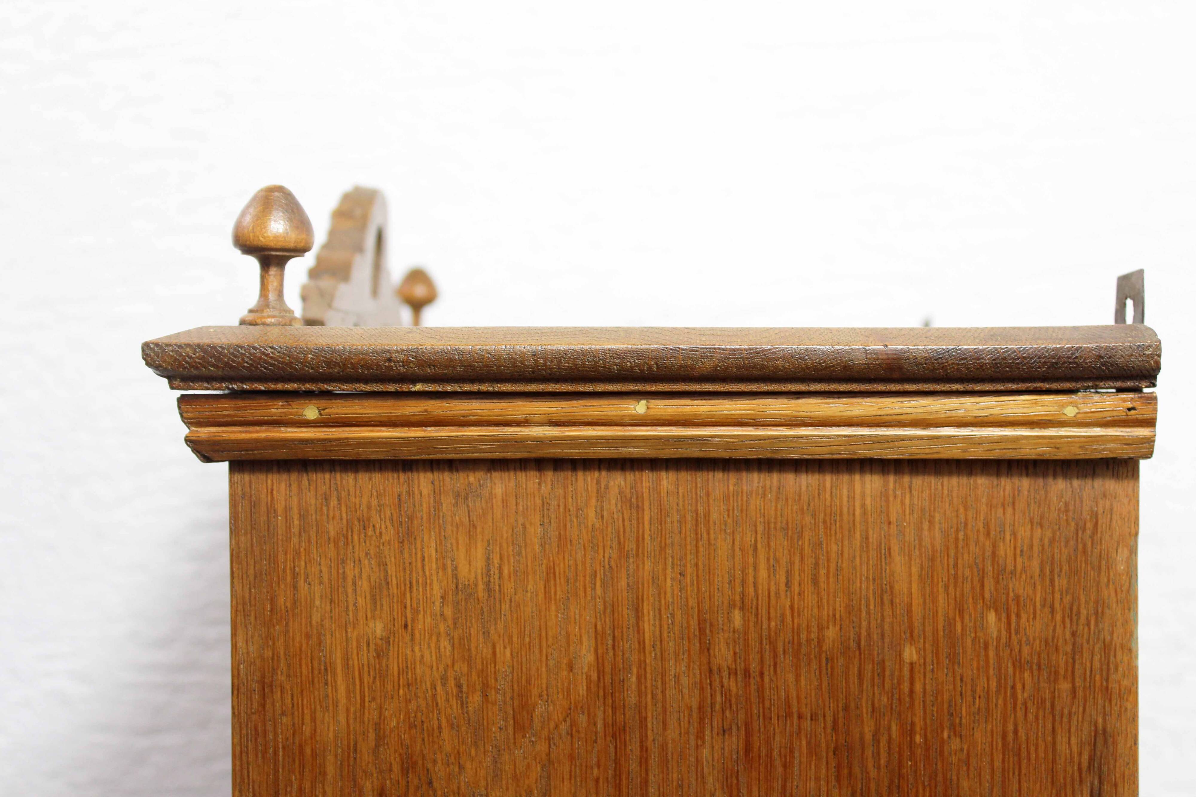 Art Deco display case in solid wood and glass, 1930s
