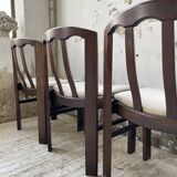 4 Scandinavian mahogany chairs