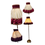 Unique floor lamp in Marie Antoinette style with a golden base.