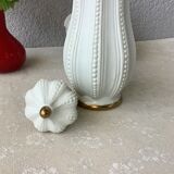 3 porcelain biscuit bottles from La Couleuvre art deco