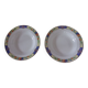 Lot de 2 assiettes creuses Digoin Sarreguemines 4096