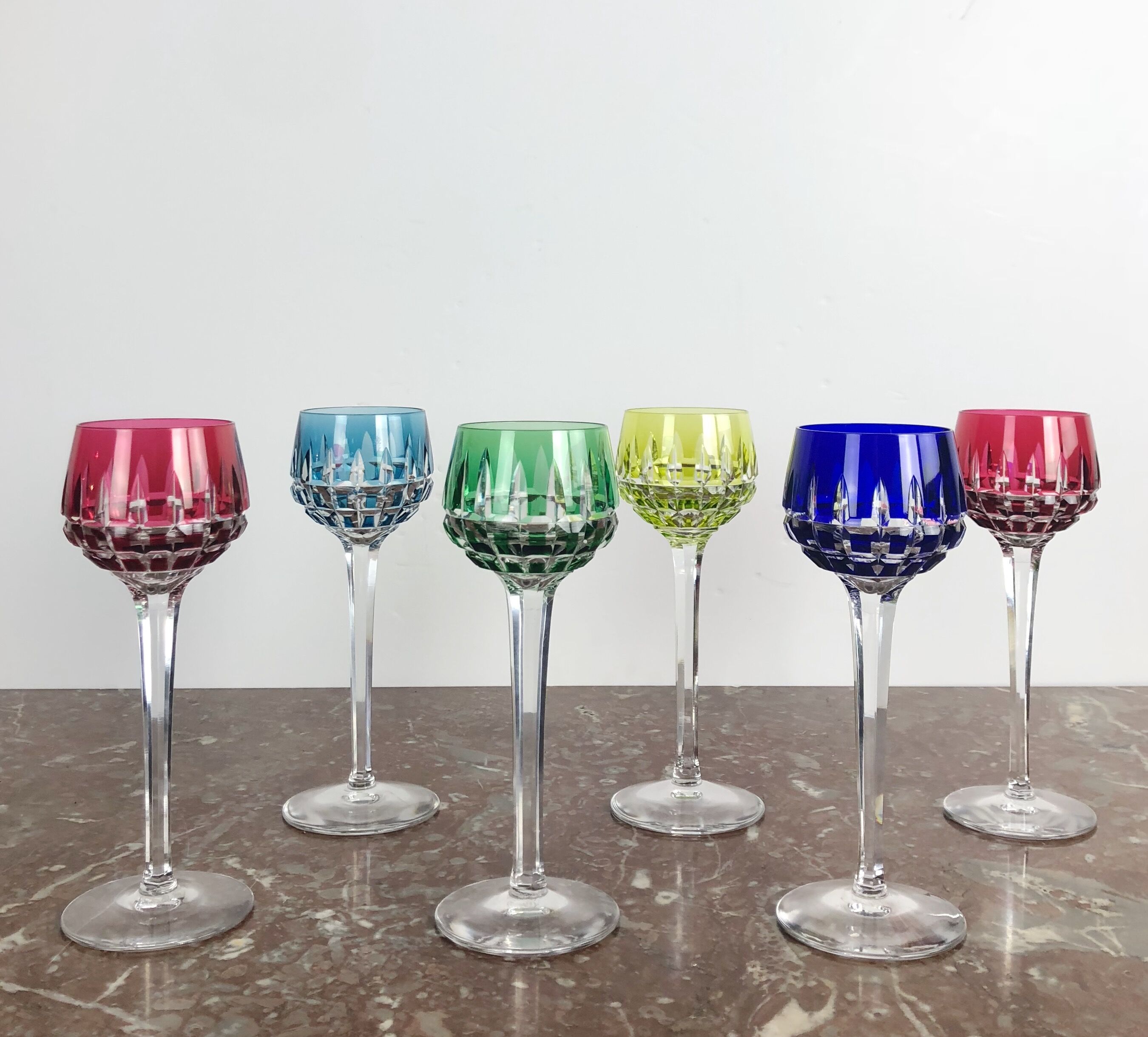 Set of 6 Saint Louis wine glasses