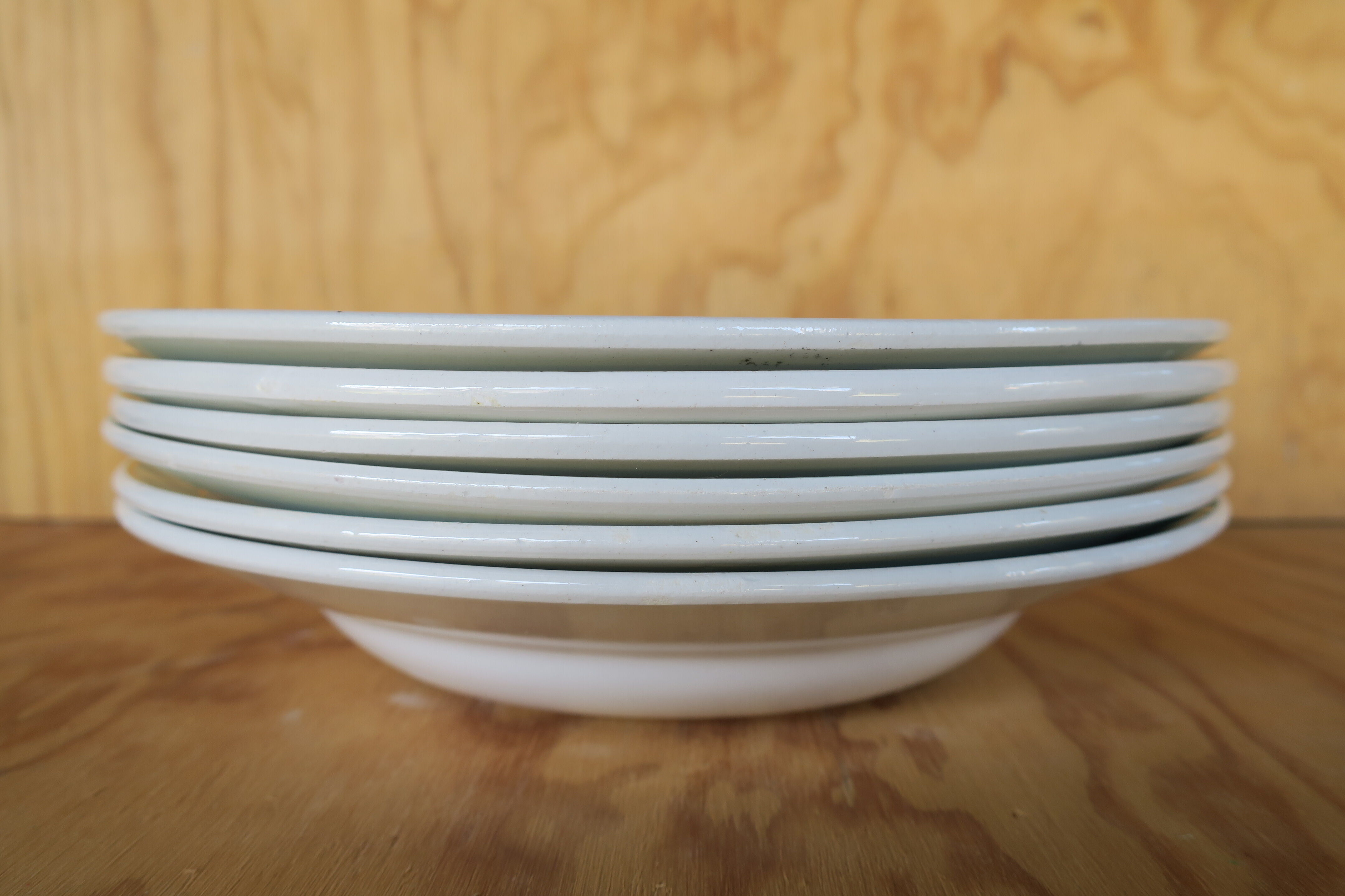 6 vintage Luneville hollow plates