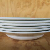 6 vintage Luneville hollow plates