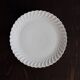 Vintage round serving dish in white porcelain with twists by Limoges Haviland