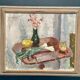 Original Swedish Oil on Panel – "Vase and Vegetables" by Arne Kilsby – Signed – Vintage and Framed – 54 × 46 cm (21.3" × 18.1")
