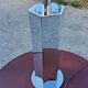 Lamp of the 70s in chrome metal original lampshade
