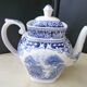 Cafetière verseuse Royal Sphinx Cambridge décor Old England bleu