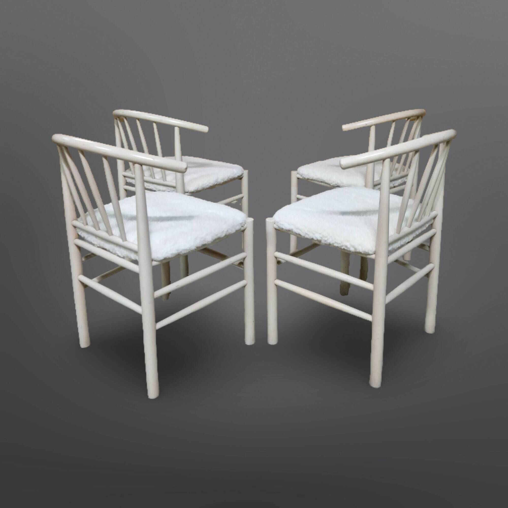 Set of 4 J-151 dining chairs by Erik Ole Jørgensen for Kvist, Denmark 1960s