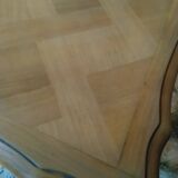 Louis XV style table in oak and cherry