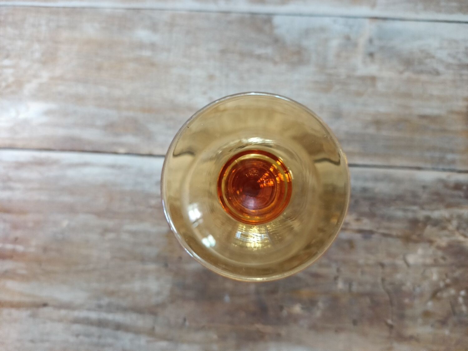 8 amber foot glasses