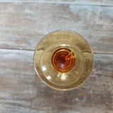 8 amber foot glasses