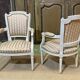 Pair of Louis XV style armchairs from the 1970s in beech.