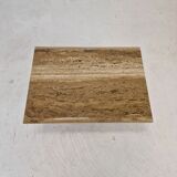 Italian coffee or side table in travertine, 1980s