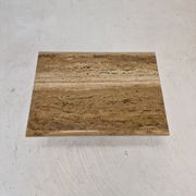 Italian coffee or side table in travertine, 1980s