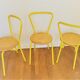Vintage yellow school chairs from the 90s