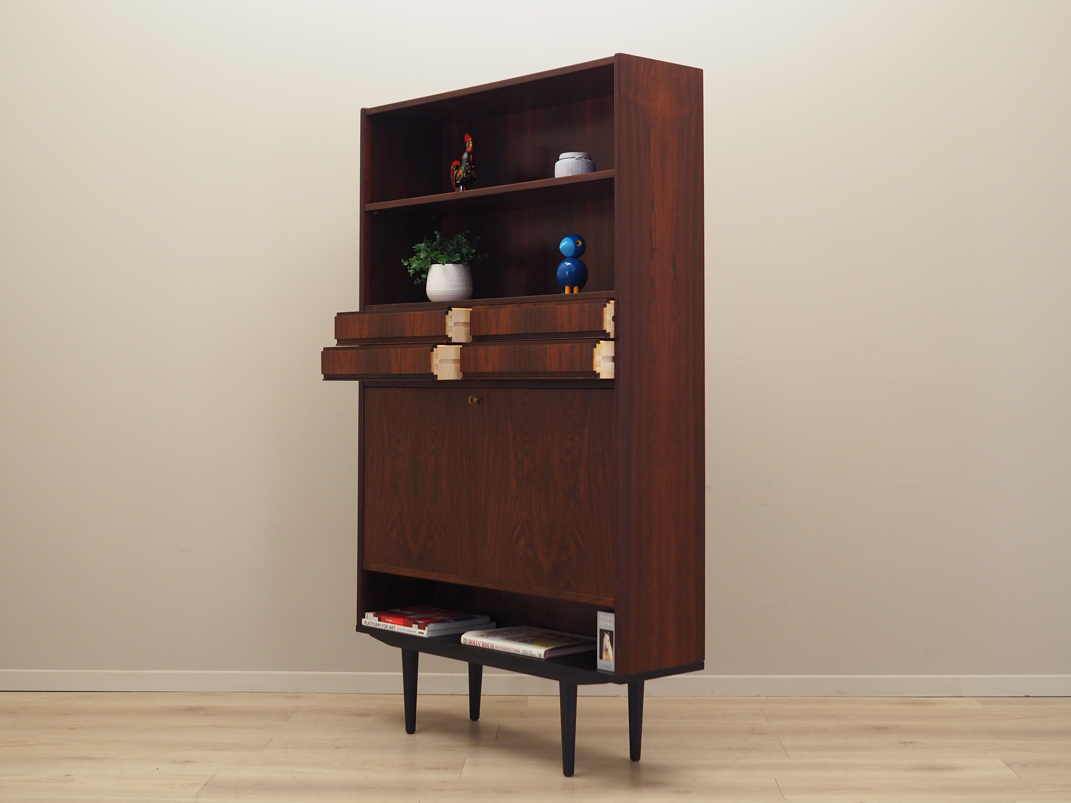 Bibliothèque en palissandre, design danois, années 1970, production: Danemark