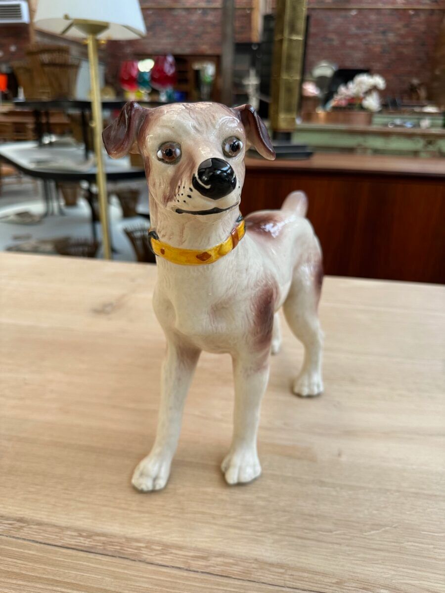 Series of ceramic dogs from Desvres