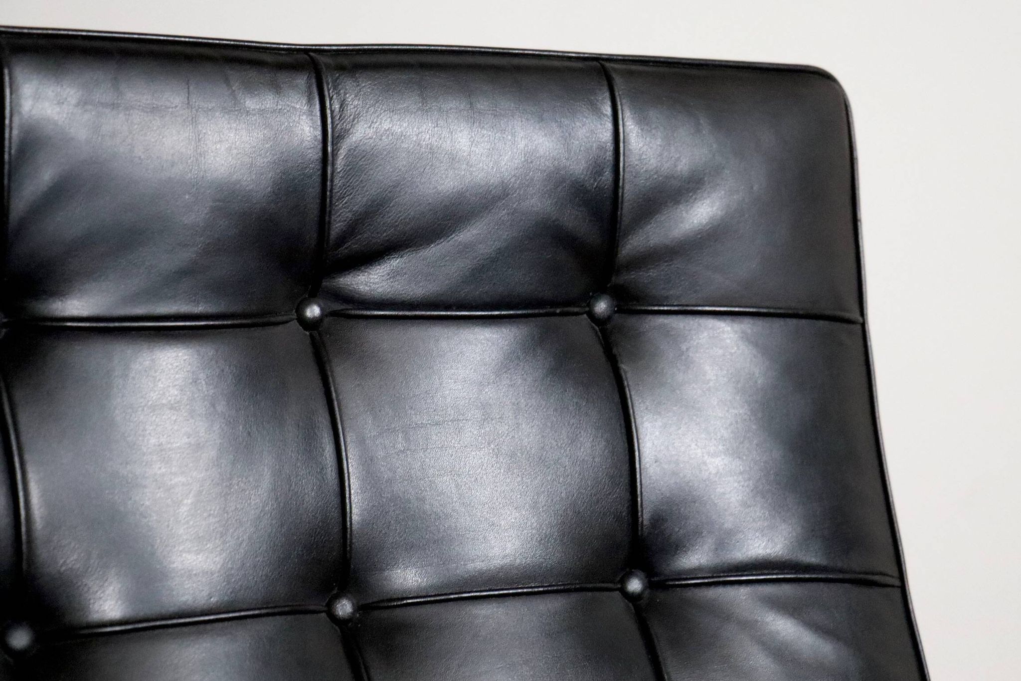 Pair of Barcelona chairs by Ludwig Mies van der Rohe for Knoll, 1960s.