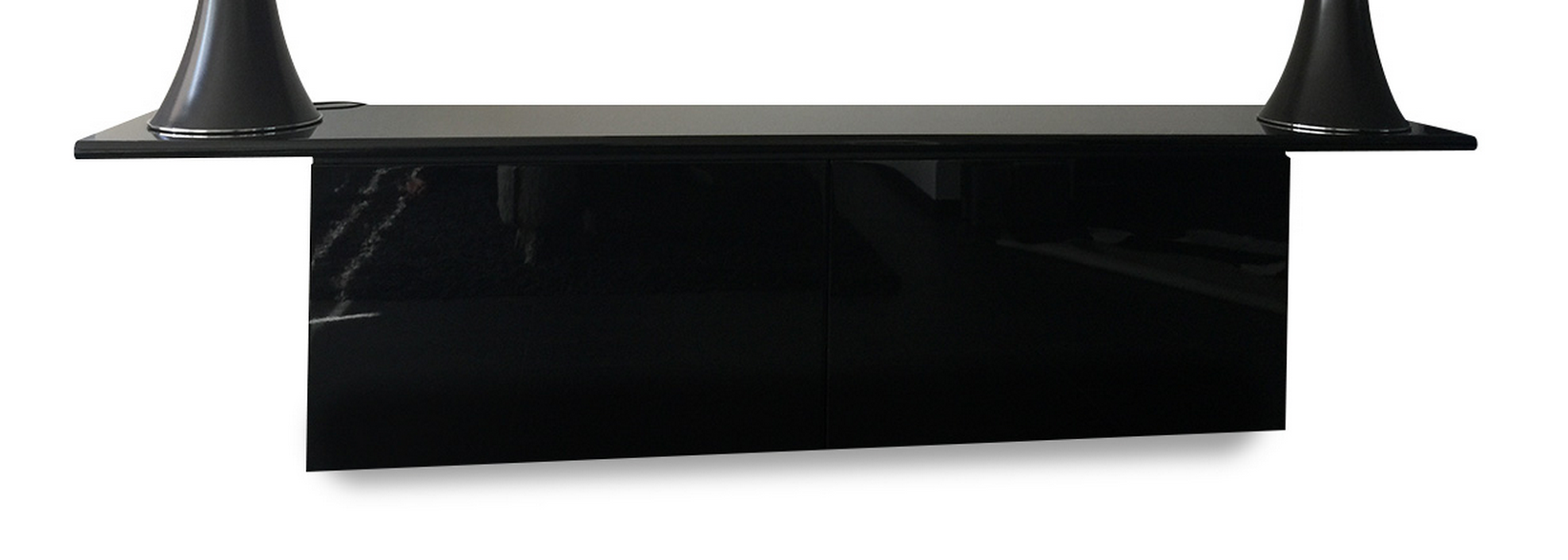 Black lacquered buffet Giotto Stoppino - 1977