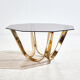 Brass coffee table by Roger Sprunger for Dunbar