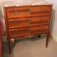 Commode sauteuse en bois de plaquage