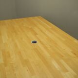 Beech desk, Danish design, 1980s, production: Denmark