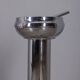 Vintage 1970s Italian-design chrome-plated metal floor ashtray