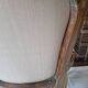Louis XV cabriolet armchair in carved wood – 19th century – beige fabric