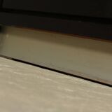 Brutalist Cabinet with Graphic Patterned Doors Belgium 1970s