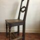 Set of 6 chairs in dark wood rustic