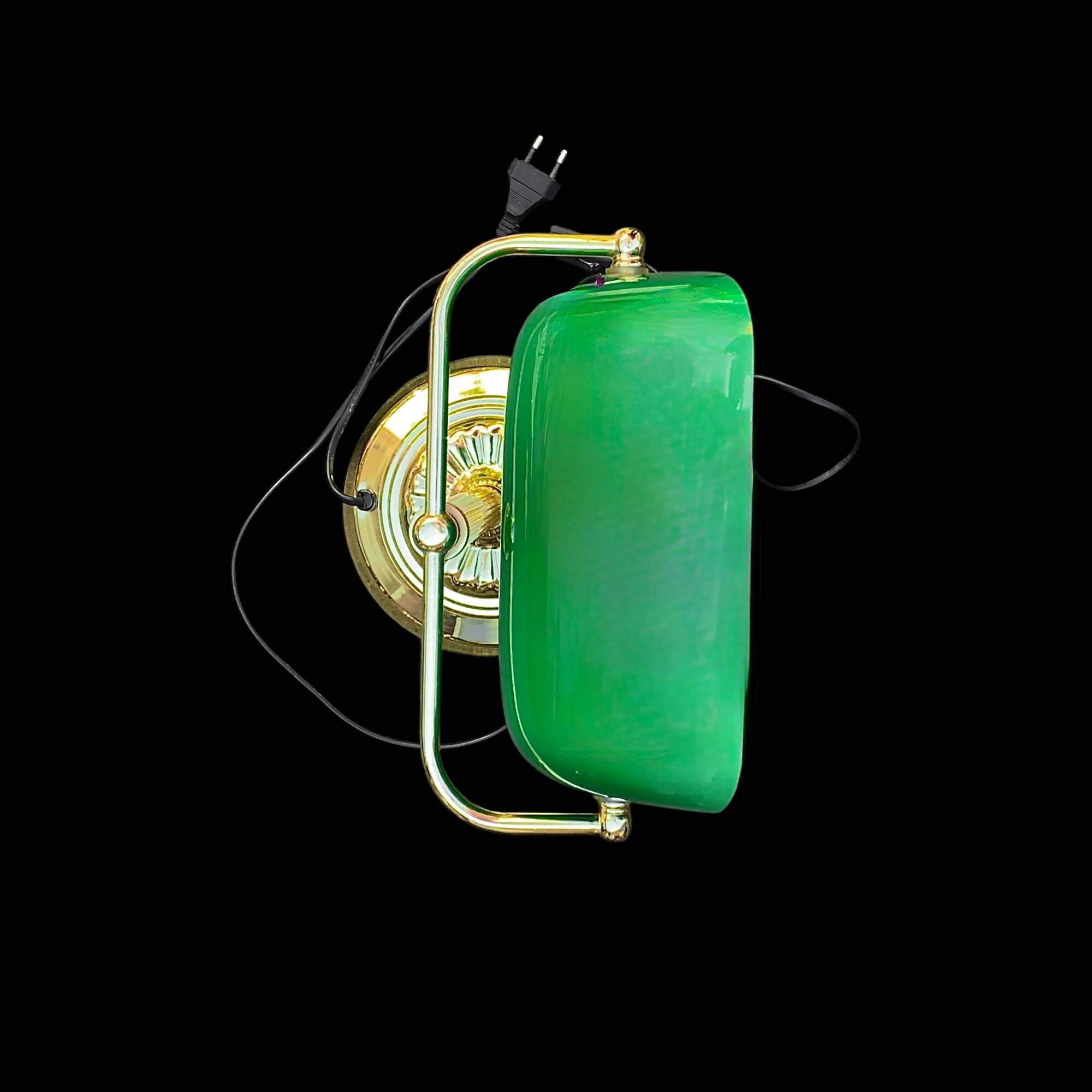 Vintage Banker's Lamp - Green Notary Lamp