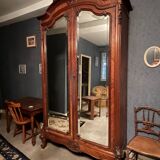 Antique late 19th century rococo style wardrobe