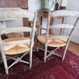 Ancienne paire de fauteuils provençal Louis XVl