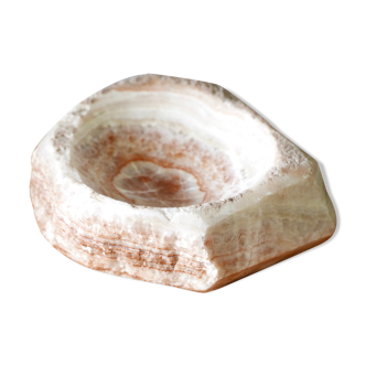 Alabaster trinket bowl, carved stone, 70