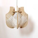 Suspension fil et bois des années 60-70.