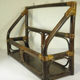 Rattan wall shelf