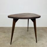 50s tripod coffee table with compass legs