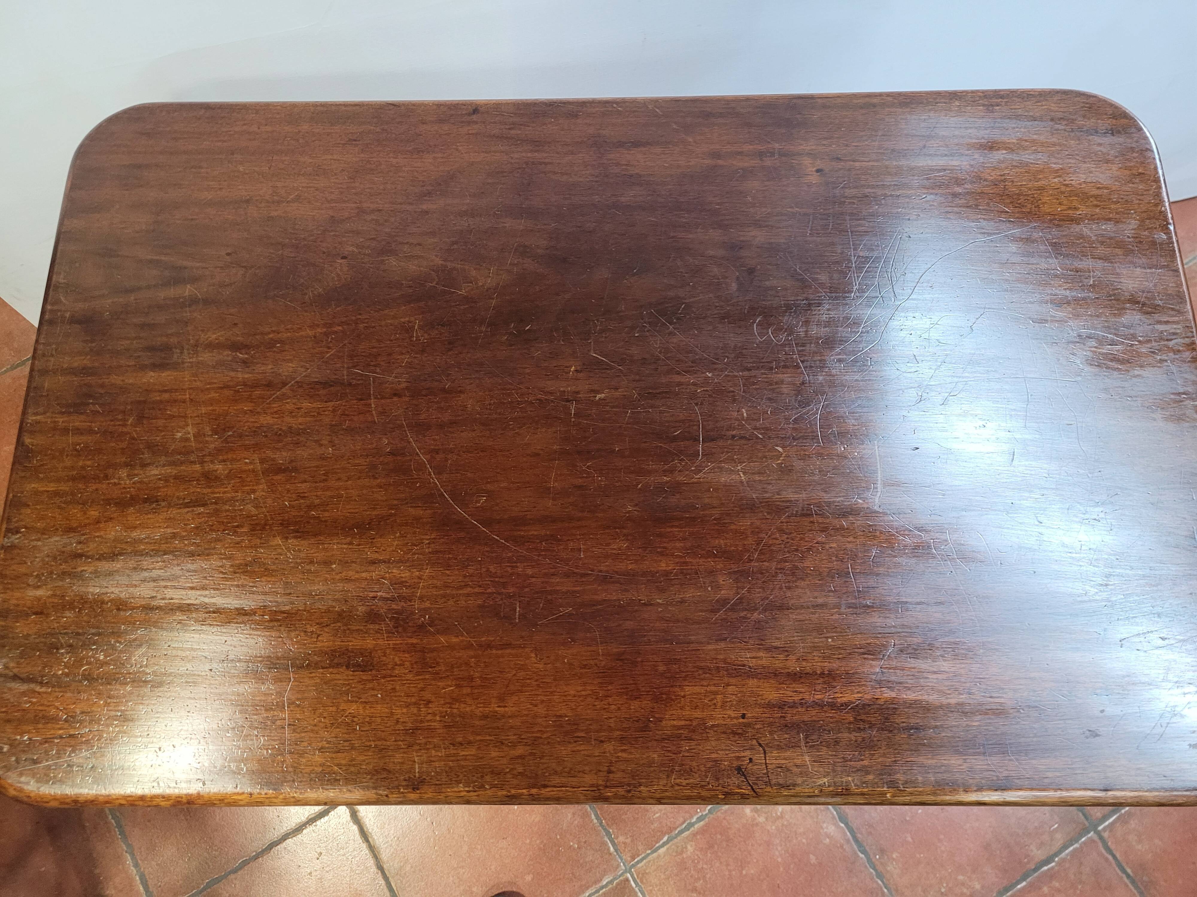 Antique mahogany bistro table