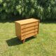 Compass feet chest of drawers