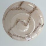 Art Deco Pink Glass Bakelite Pendant Light