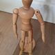 Articulated wooden man for advertising support O'Cédar