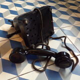 1930 metal crank telephone